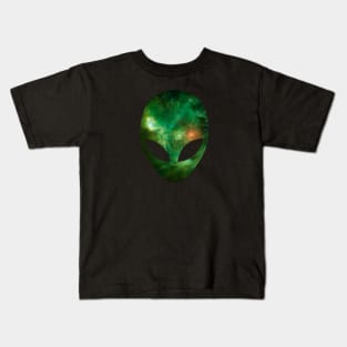 Green Cosmic Alien Kids T-Shirt